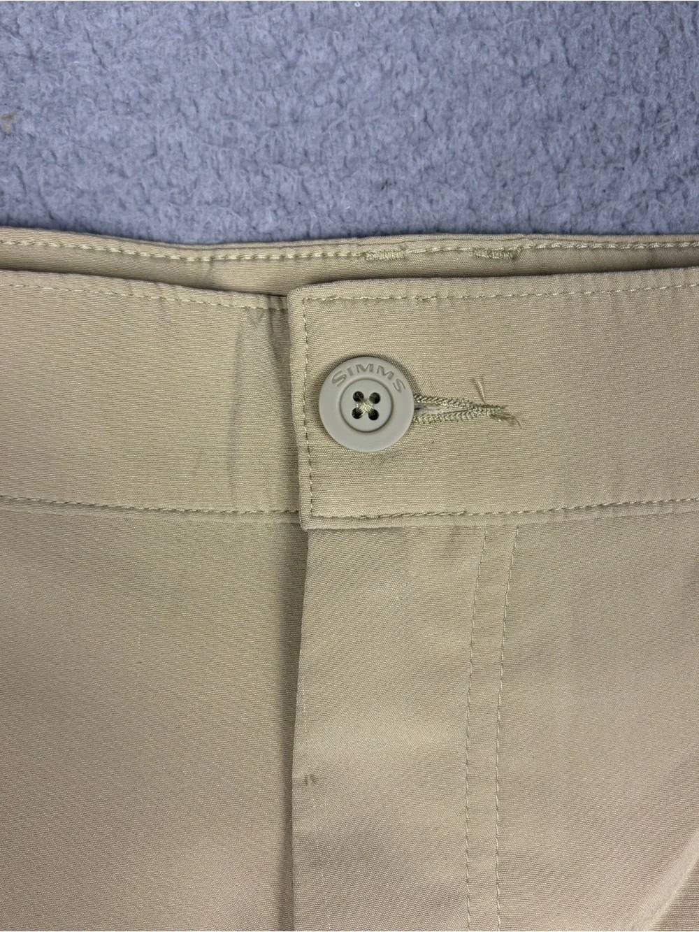 Simms Fishing Shorts Men's 36 Light Khaki Technical Athletic Zip Pocket